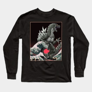 Gojira In Japan Wave Long Sleeve T-Shirt